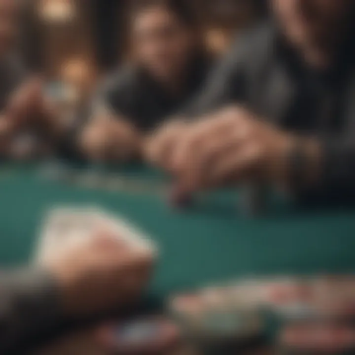 A strategic overlay showing advanced poker strategies in action