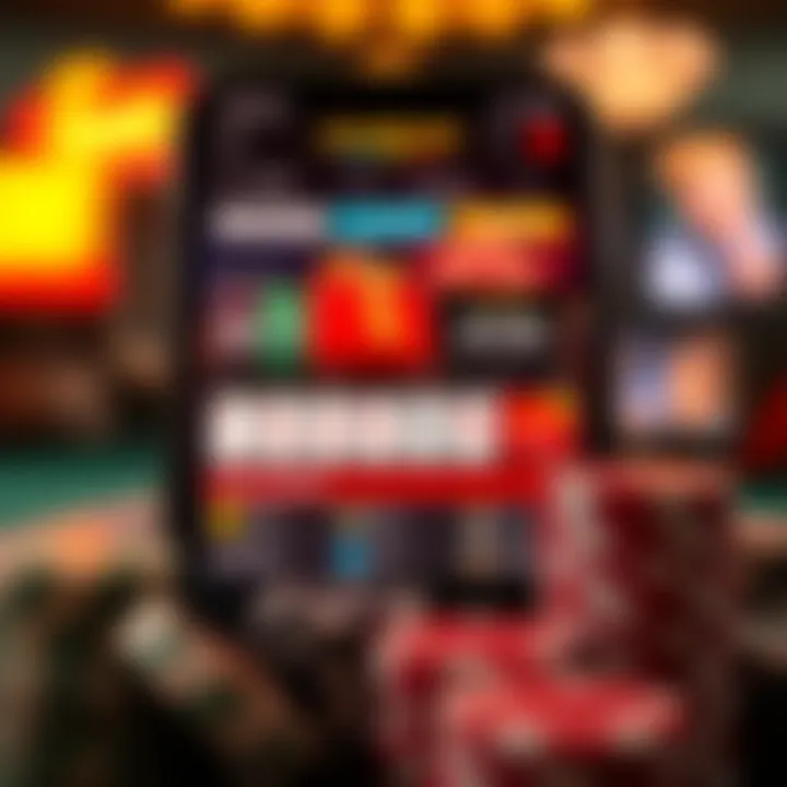 Overview of a real money gambling app interface