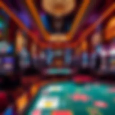 Vibrant Casino Experience in New York Elegant casino interior showcasing vibrant gaming atmosphere