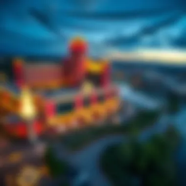 Aerial view of Seneca Casino Niagara Falls showcasing its grandeur