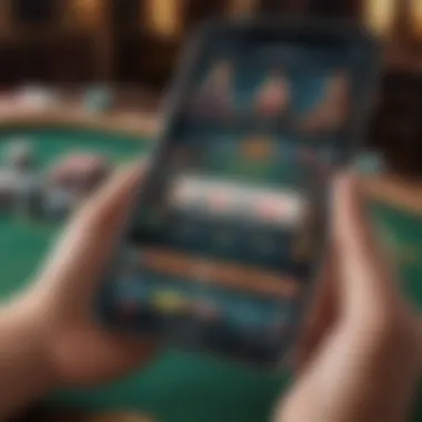 An engaging mobile poker game interface showcasing vibrant graphics and user-friendly design