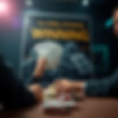 The Thrill of Winning in Poker and Betting Motivational poster depicting the thrill of winning in poker and betting