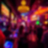 Vibrant nightlife scene in a Las Vegas club