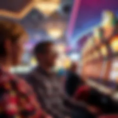 Excited players enjoying their time at the casino