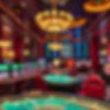 Luxurious casino interior showcasing vibrant gaming atmosphere