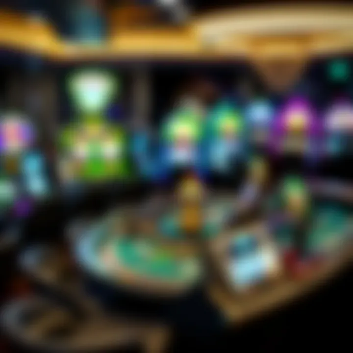 Diverse Range of Casino Games Various casino games displayed including slots and tables