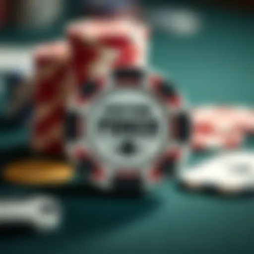 Artistic representation of a custom poker chip design