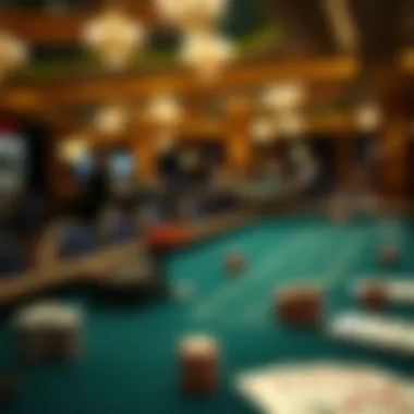 Elegant Blackjack Table Setup Elegant blackjack table setup at the Cosmopolitan Tournament