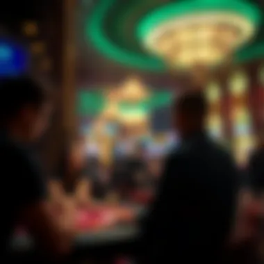 Vibrant Casino Atmosphere Vibrant atmosphere of the Cosmopolitan Casino during the tournament
