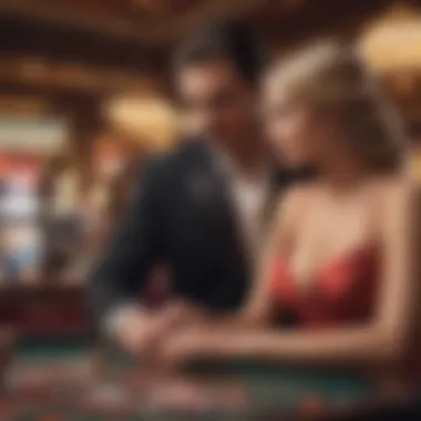 A captivating scene of player engagement in a double casino setting.