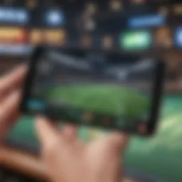 Mobile sports betting app interface showcasing various sports events