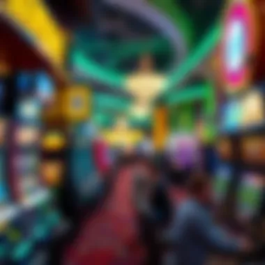 Diverse Gaming Options at Golden Nugget A vibrant gaming floor filled with various gaming options at the Golden Nugget.