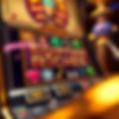 Gameplay interface of Egyptian Riches slot machine