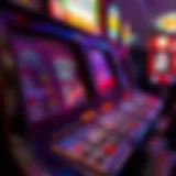 An intricate view of a video poker machine showcasing the screen and buttons.