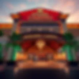 Grand entrance of Mohawk Casino showcasing its architectural elegance