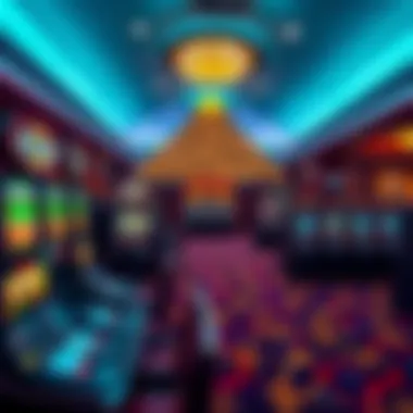 Interior gaming area featuring diverse gaming options available