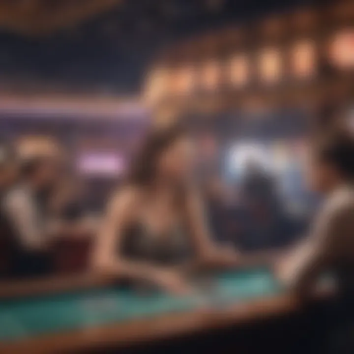 Entertainment stage featuring live performances at the casino