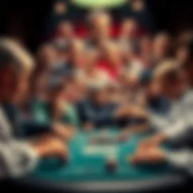 A montage of legendary players in action during tournaments