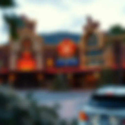 Exterior view of a Utah Indian casino showcasing indigenous architecture