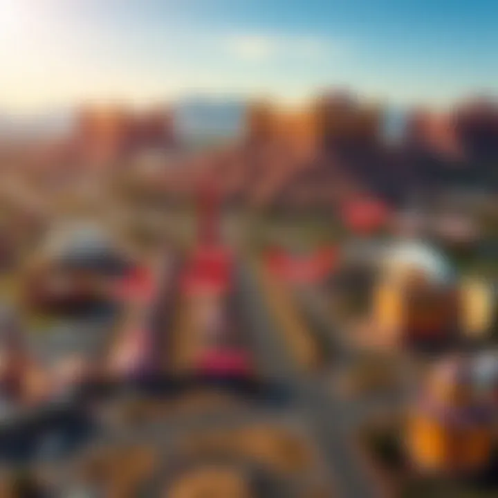 Map indicating the locations of Indian casinos across Utah