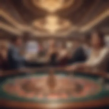 A vibrant casino scene showcasing excitement and engagement