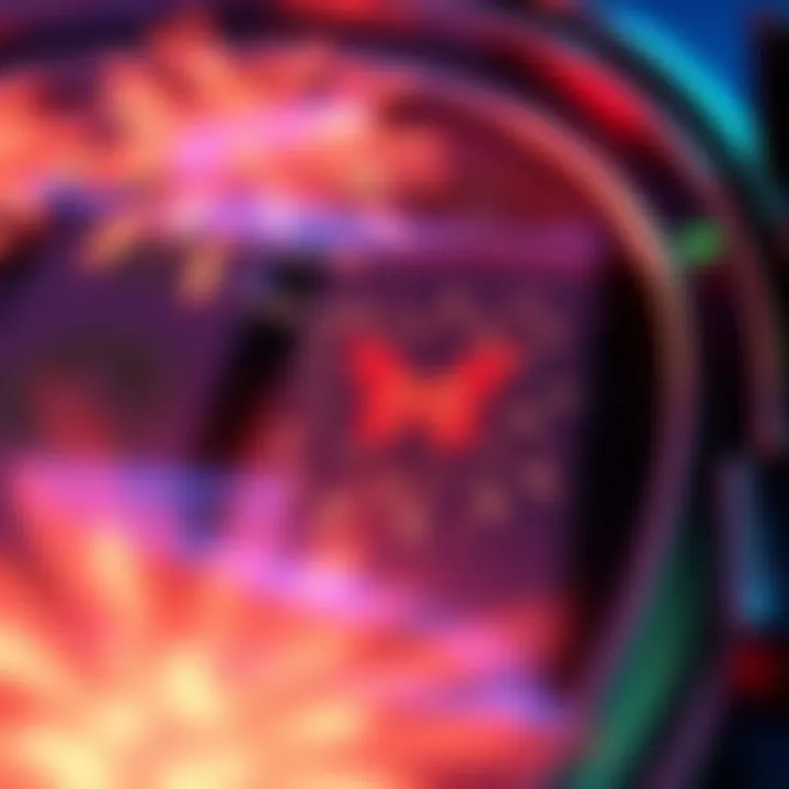 Close-up of a slot machine reel showcasing fireworks
