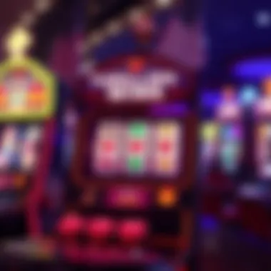 Game screen displaying a winning combination on a slot machine