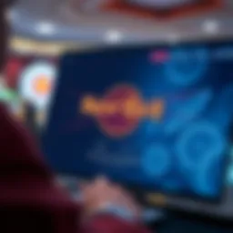 User interface of Hard Rock Online Casino login page