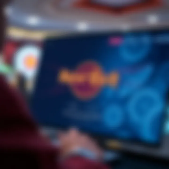 User interface of Hard Rock Online Casino login page