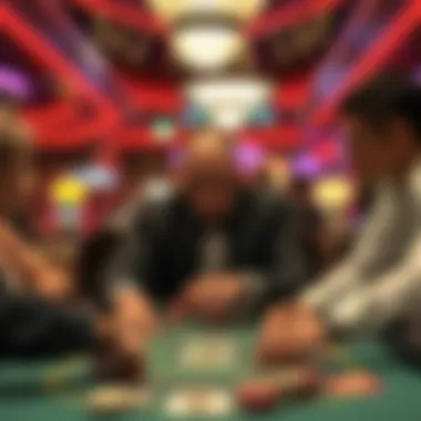 Intense Blackjack Game at Hollywood Casino An intense moment during a blackjack game at Hollywood Casino