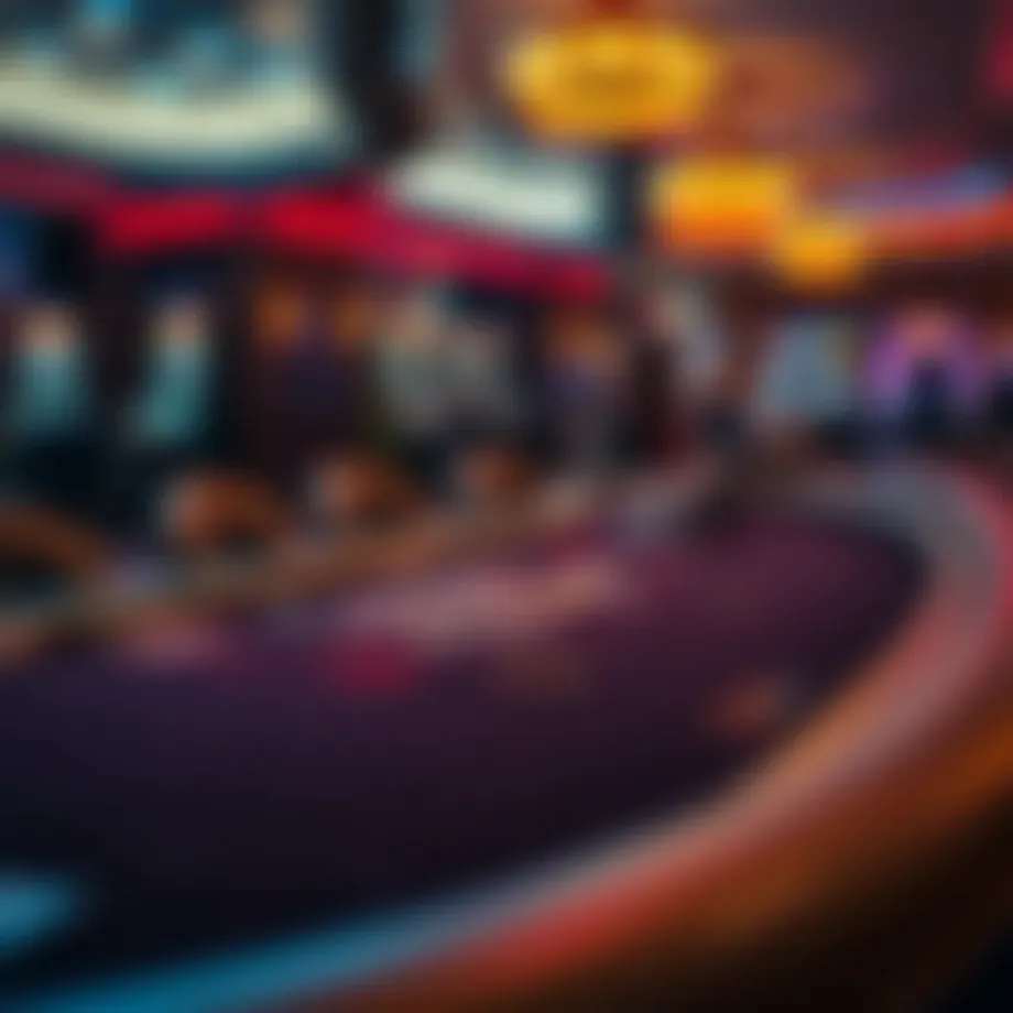 A captivating blackjack table setup at Hollywood Casino