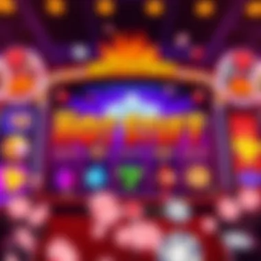 Visual depiction of the Hot Stuff slot game interface showcasing its vibrant graphics and symbols