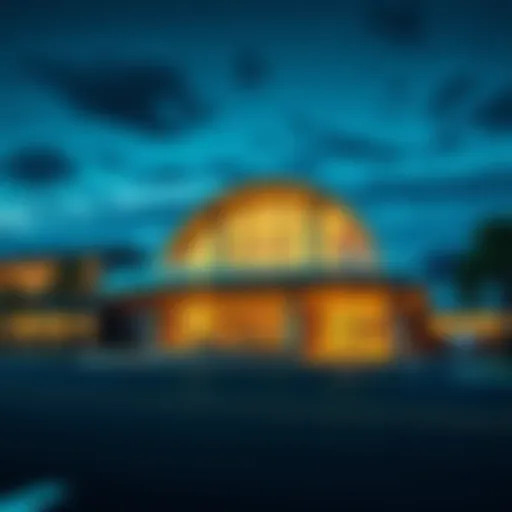 Exterior view of Kings Mountain Casino showcasing modern architecture