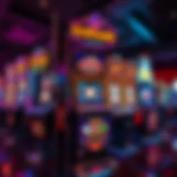 An intricately designed Konami slot machine showcasing cutting-edge technology and vibrant graphics