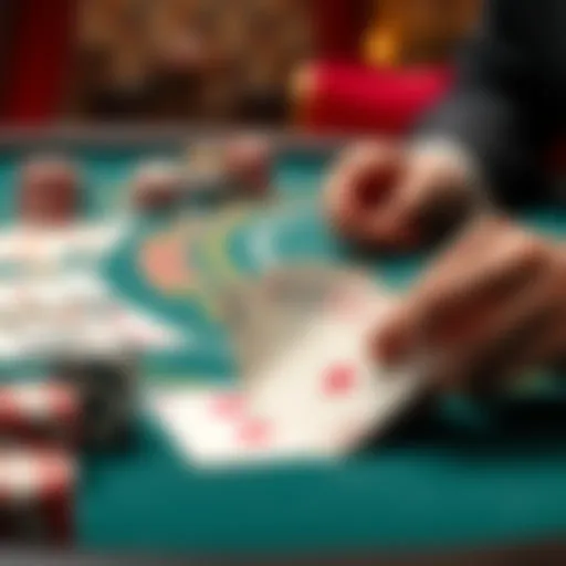 Strategic Card Placement in Blackjack Strategic placement of cards in a blackjack game