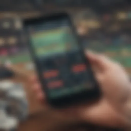 Overview of sports betting app interface