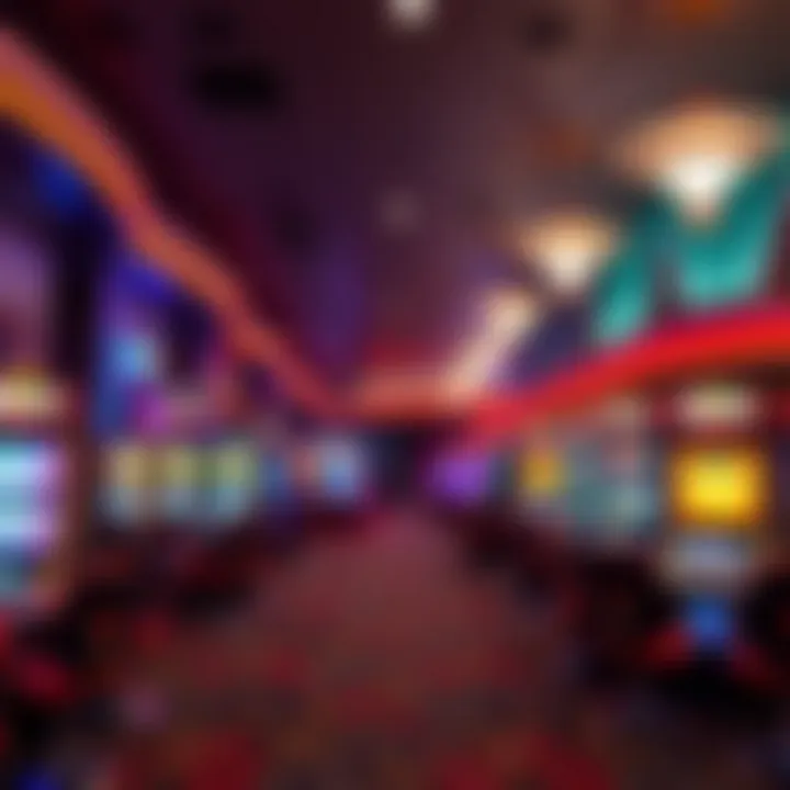 Vibrant Interior of Niagara Falls Casino Interior of the casino highlighting vibrant gaming areas and modern safety measures