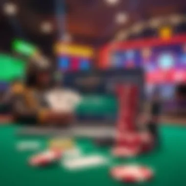 A visual guide highlighting the risks associated with online gambling