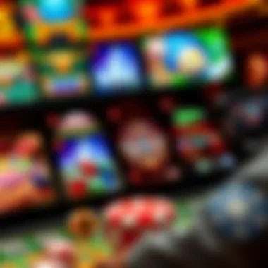 Diverse array of casino games displayed on a vibrant interface