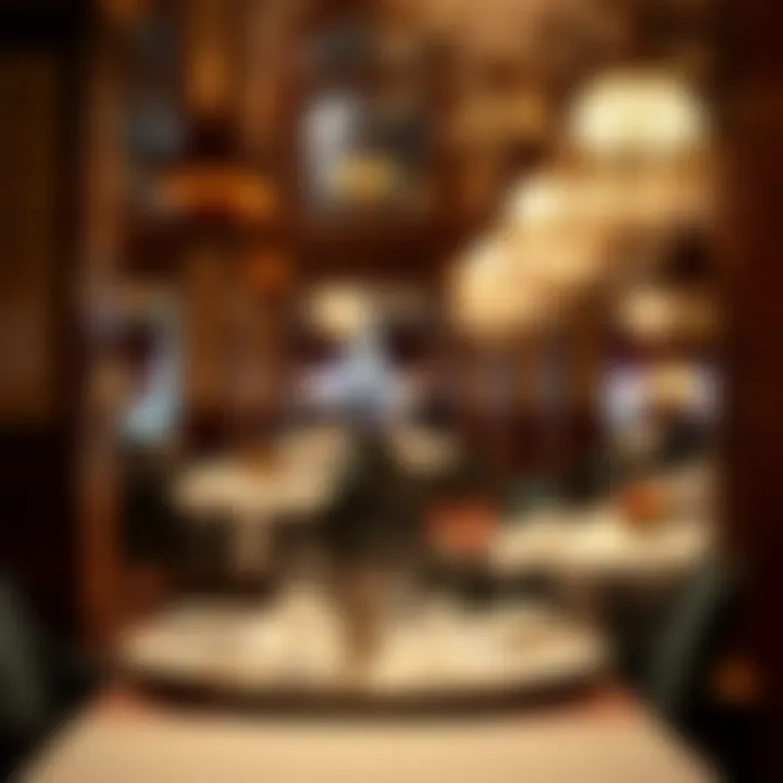 Elegant Dining Experience at the Paris Casino Resort Luxurious dining area inside the Paris Casino Resort, featuring elegant decor and ambiance