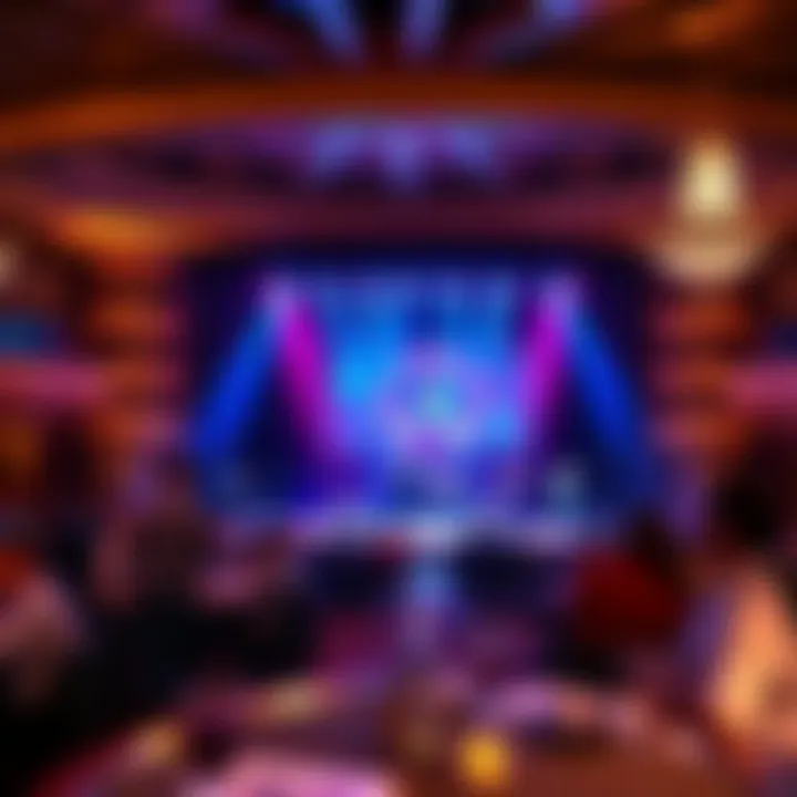 Live Performance on the Entertainment Stage Entertainment stage at the Paris Casino Resort, featuring a live performance