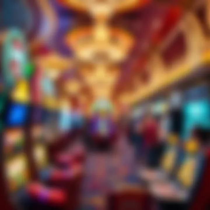 Exciting Gaming Floor at the Paris Casino Resort Vibrant gaming floor bustling with excitement and various gaming options