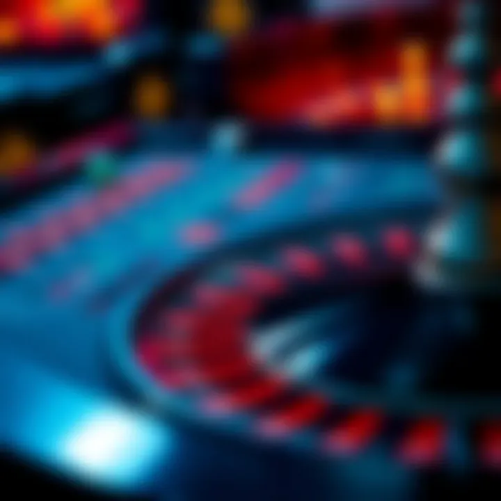 A strategic layout of roulette betting options illustrating different strategies.