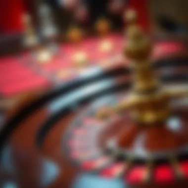 A vintage roulette wheel showcasing the classic design and elements.