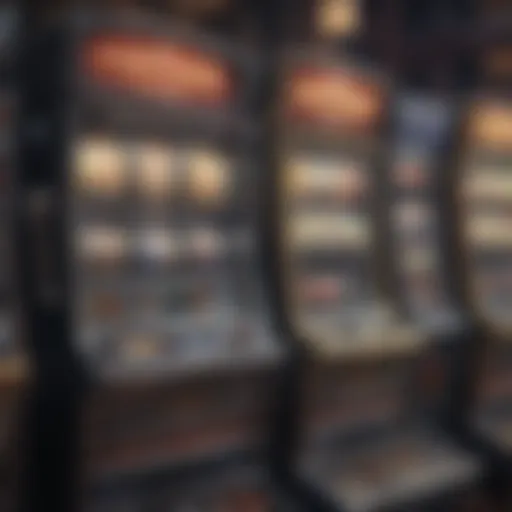 Illustration of various slot machine types and features