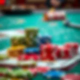 A well-organized budget planner with casino chips