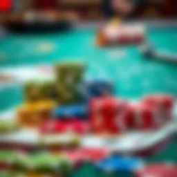 A well-organized budget planner with casino chips