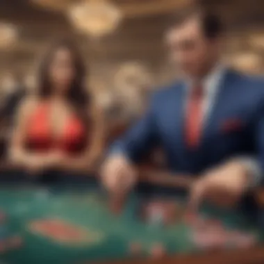 A conceptual image depicting the balance of power between casino owners and regulatory bodies.