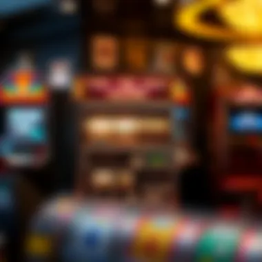 A detailed schematic of a top up slot machine showing its internal mechanics