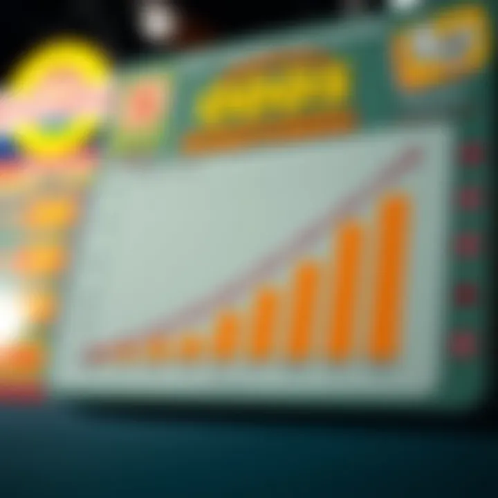 Graph illustrating odds and probabilities in scratch card games